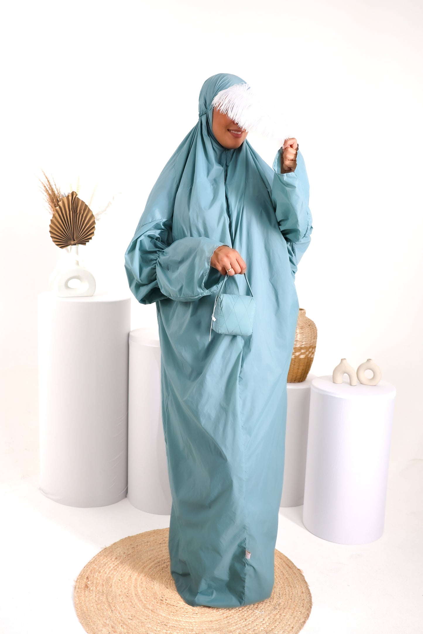 Pack exclusif : Robe de Prière portable- pochette 2 en 1 et tapis de prière portable