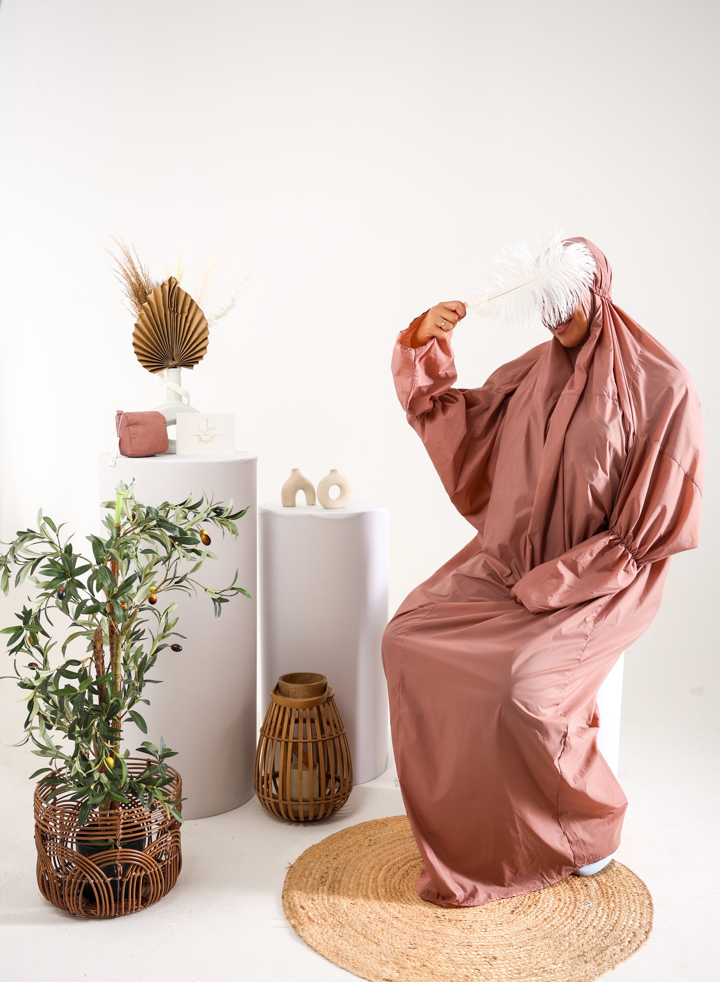 Pack exclusif : Robe de Prière portable- pochette 2 en 1 et tapis de prière portable