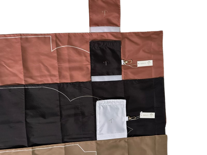 Tapis de Prière Portable Imperméable et Antidérapant avec Fermeture Scratch - Pratique et Compact