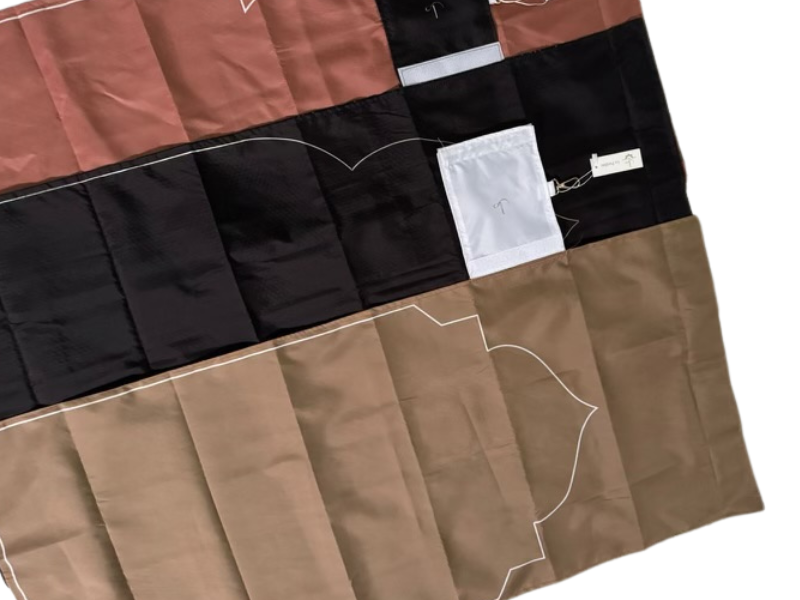 Tapis de Prière Portable Imperméable et Antidérapant avec Fermeture Scratch - Pratique et Compact